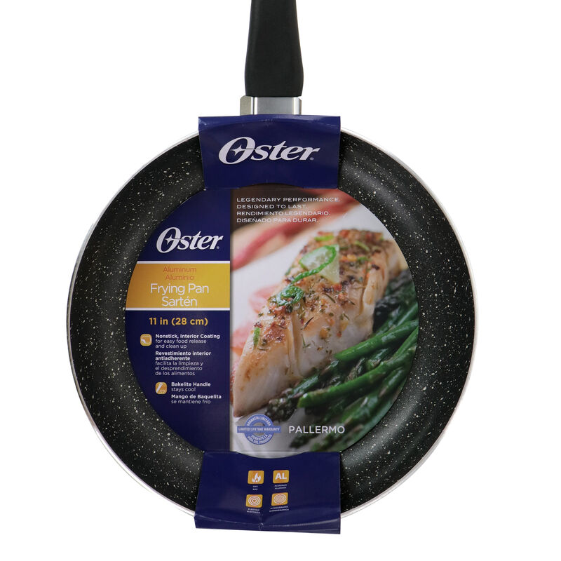 Oster Pallermo 11 Inch Nonstick Aluminum Frying Pan in Charcoal
