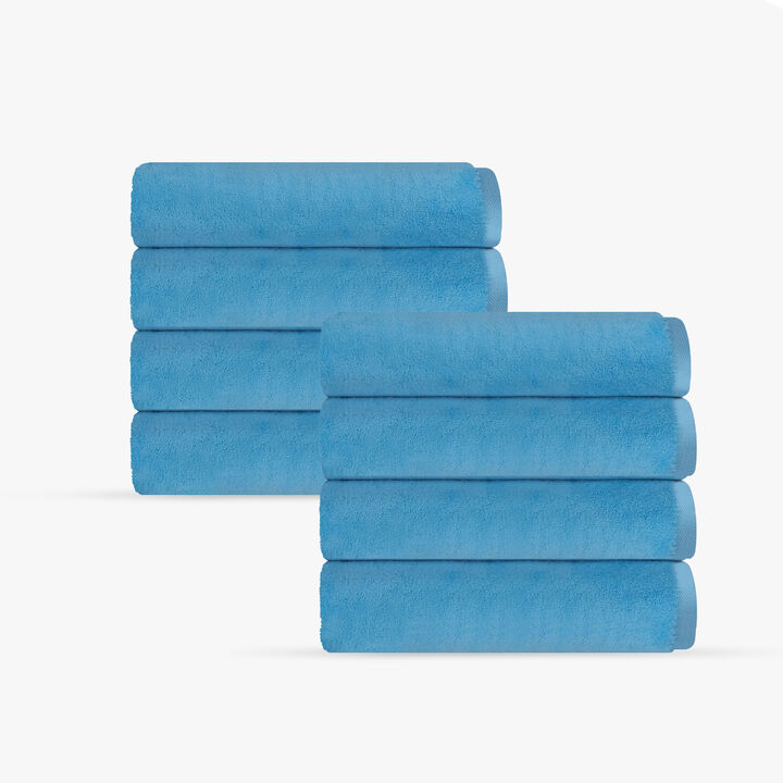 Puresoft 8 pcs Turkish Wash Towels Set