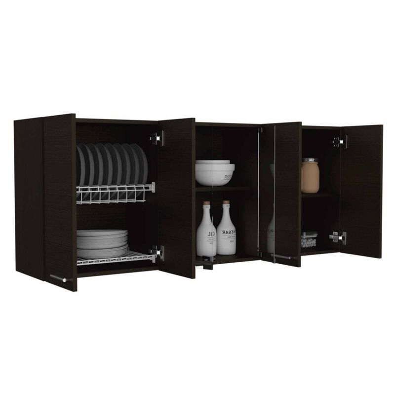 Superior Wall Cabinet Peoria, Kitchen, Black