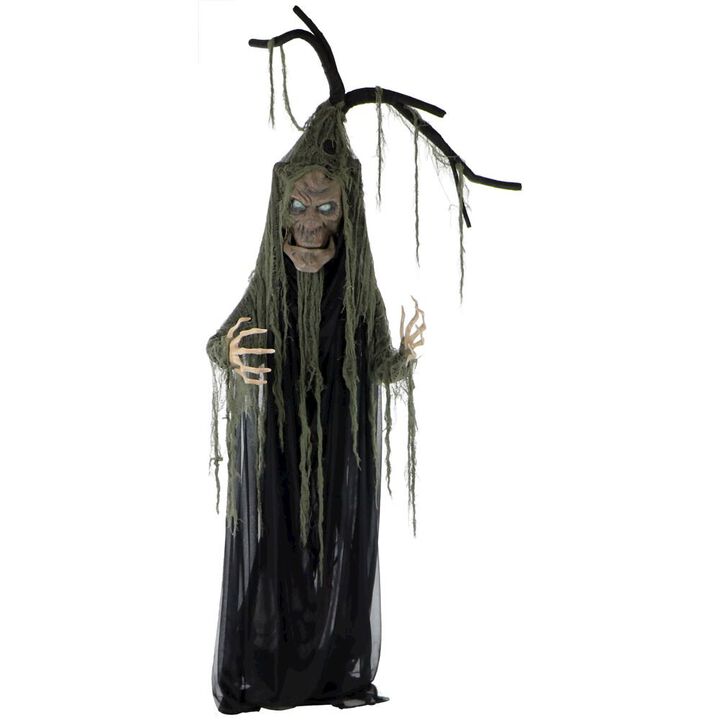 Haunted Hill Farm 78 Standing Tree Man, Light-up-Eyes, Sound