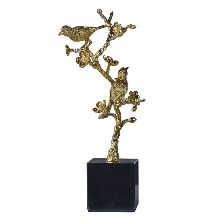 Perched Birds Sculpture