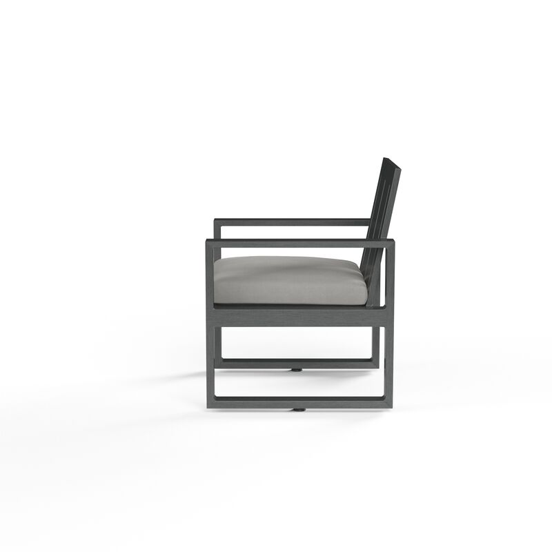 Redondo Dining Chair in Cast Silver, No Welt