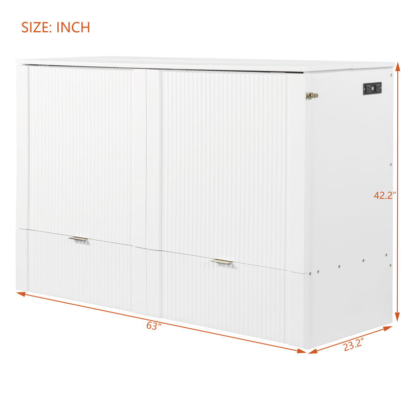 Merax Murphy Bed with Sockets and USB Ports
