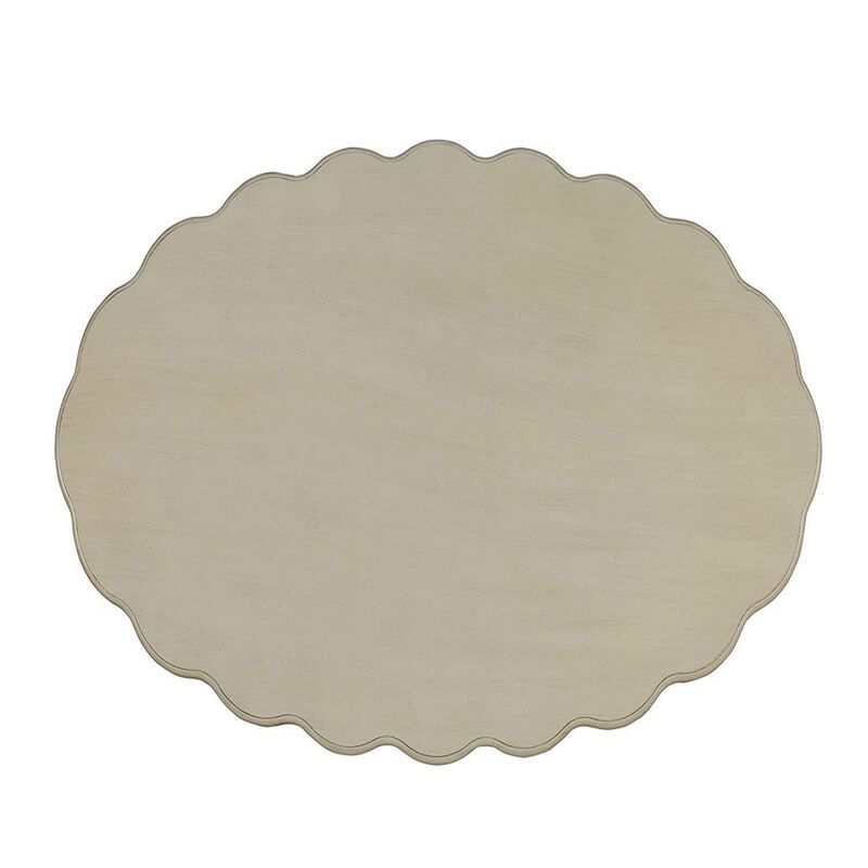 Conventional Coffee Table, Antique White-Benzara