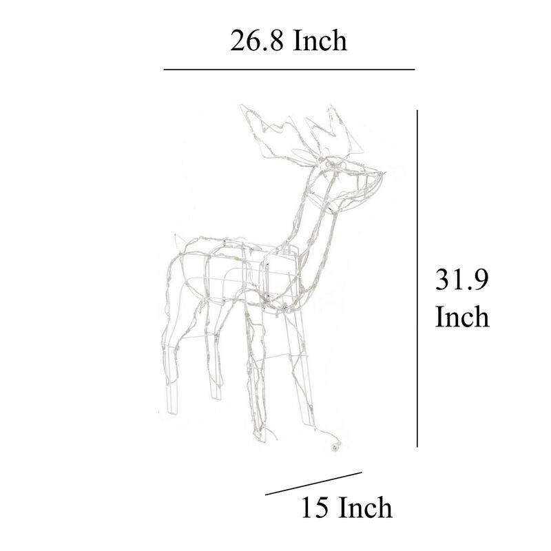 Meyi 3pc Outdoor Reindeer Family Christmas Decoration, 229 Warm White LEDs - Benzara