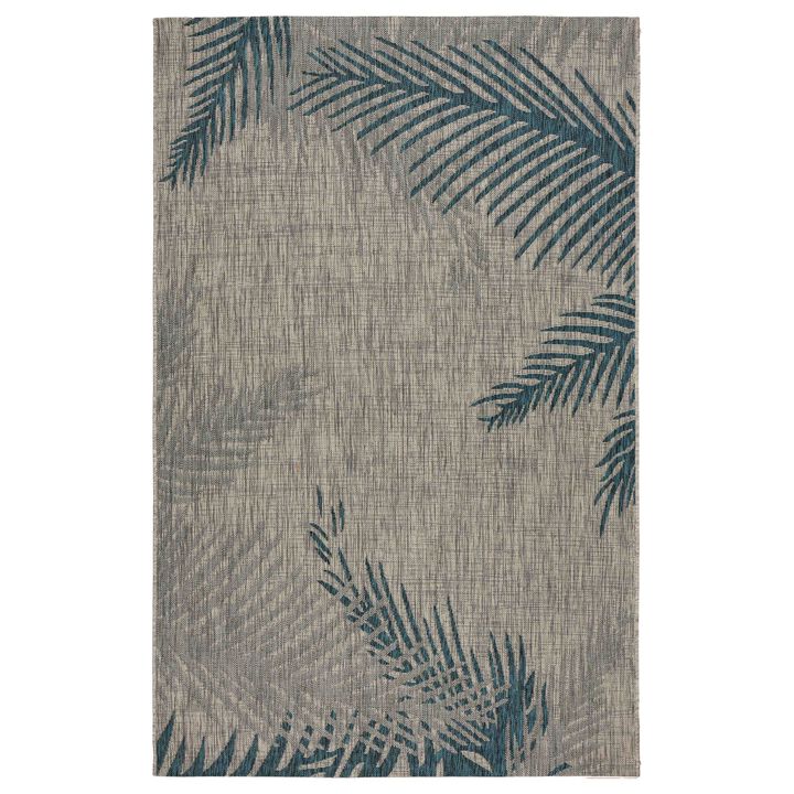Palm Rectangular Outdoor Area Throw Rug
