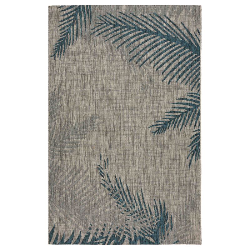 Palm Rectangular Outdoor Area Throw Rug