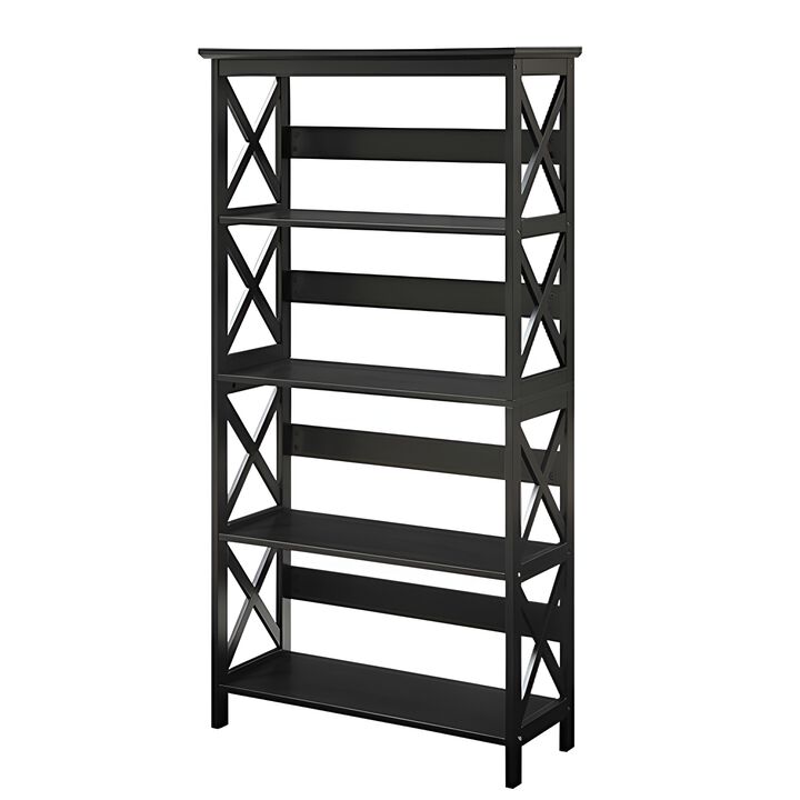 5-Shelf Bookcase – Perfect for Organizing and Displaying Books and Decorative Pieces