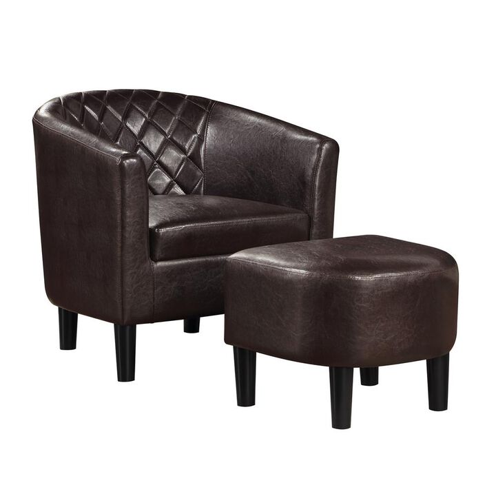 Convience Concept, Inc. Take a Seat Roosevelt Accent Chair with Ottoman