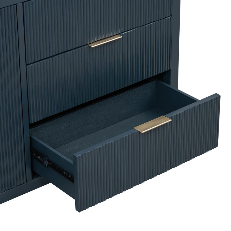 Merax Wave-Pattern Sideboard Storage Cabinet