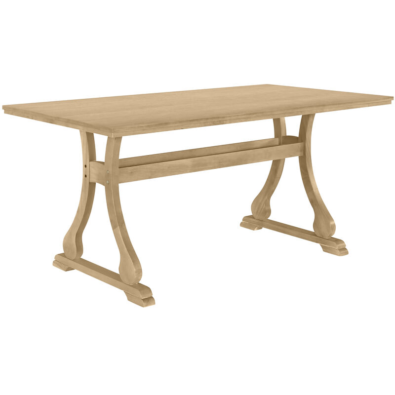 Merax Retro Table with Chairs and Bench Dining Set