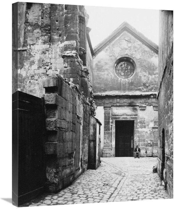 Paris, 1898 - The Facade of Saint Julien le Pauvre-Canvas Art-24x30