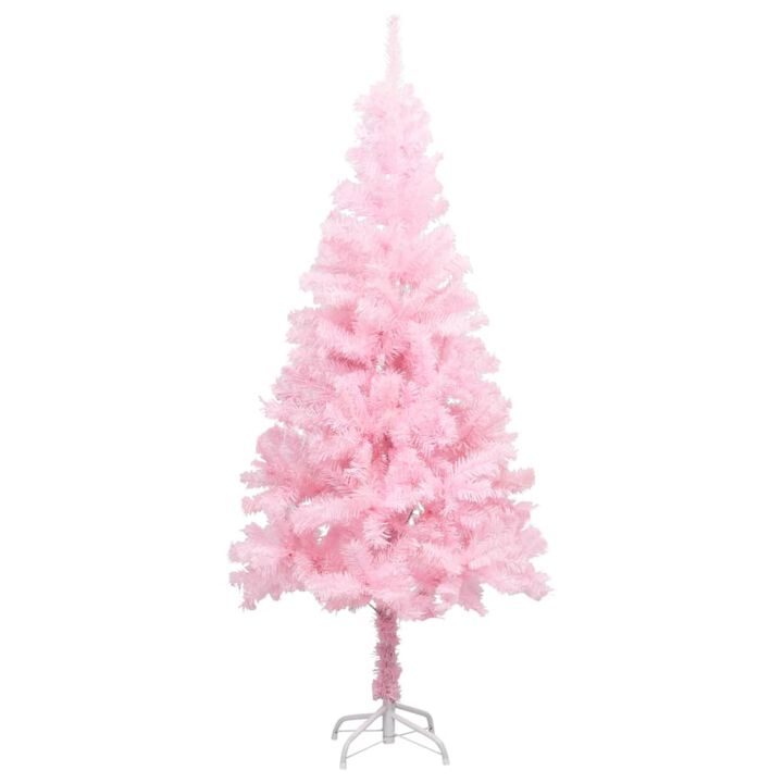vidaXL Artificial Christmas Tree with Stand Pink 59.1" PVC