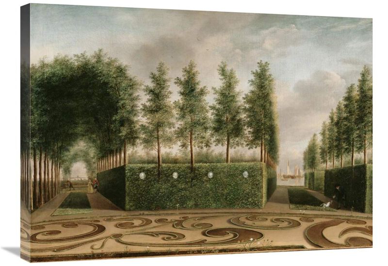 A Formal Garden-Canvas Art-32x24