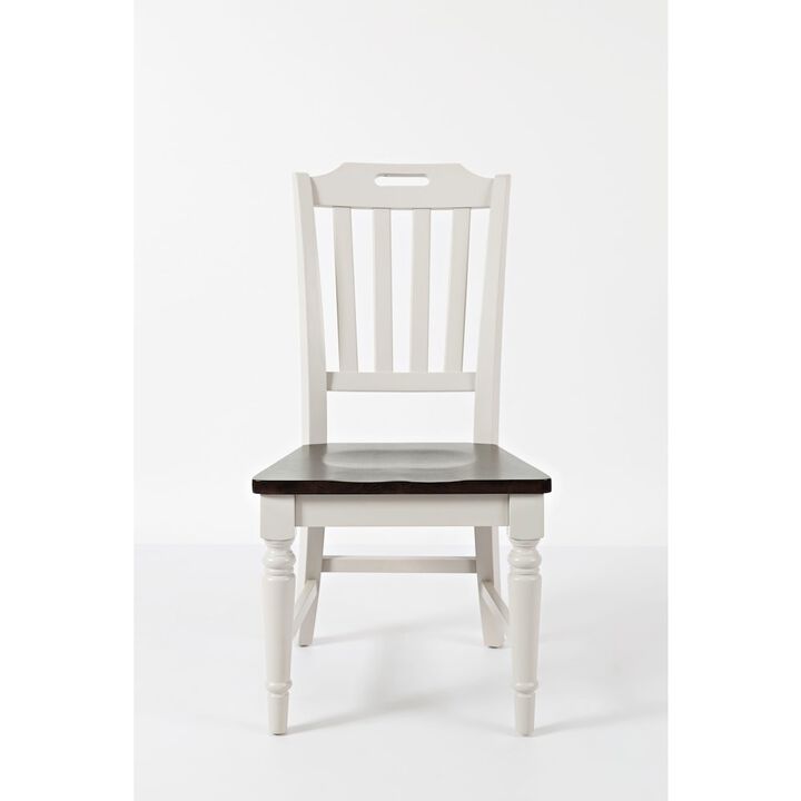 Jofran Orchard Park Farmhouse Solid Rubberwood Slatback Chair (Set of 2)
