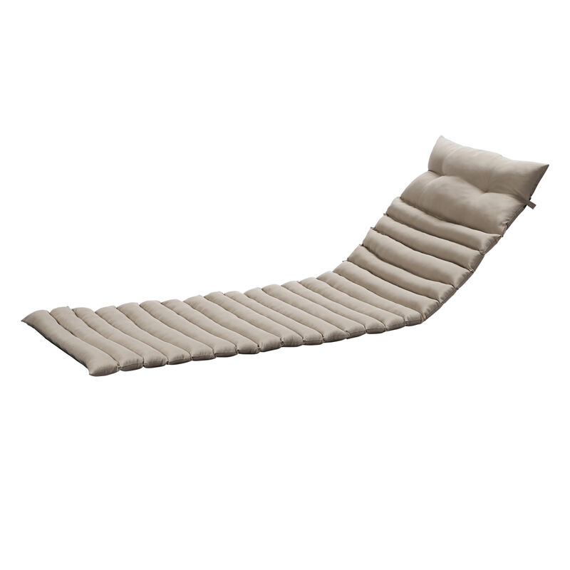 Outdoor Lounge Chair Cushion Set - KHAKI