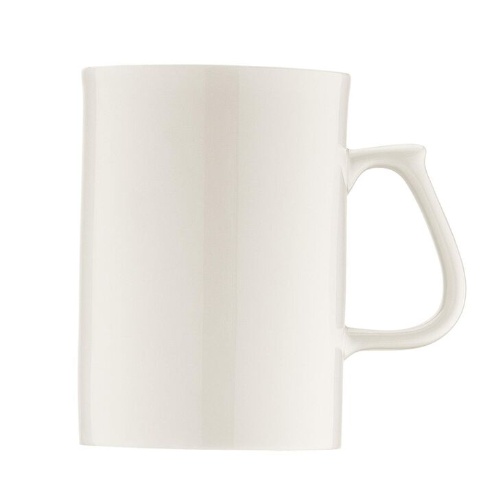 Banquet dia.4.5" h:4" 10 oz. Round Warm White Porcelain Mug (Set of 4)