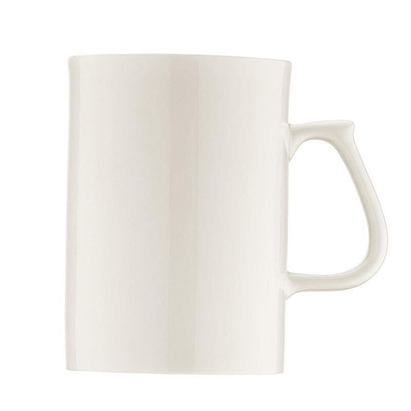 Banquet dia.4.5" h:4" 10 oz. Round Warm White Porcelain Mug (Set of 4)