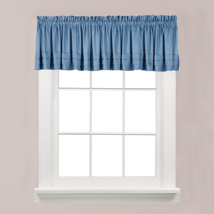 Saturday Knight Ltd Holden High Quality Stylish Soft And Clean Look Window Valance - 58x13", Smoke