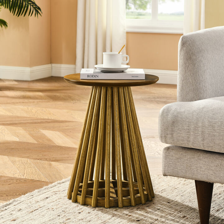 15.75 in. Round Wood Coffee Table