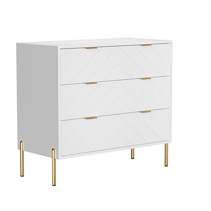 3-Drawer Dresser Chest Cabinet