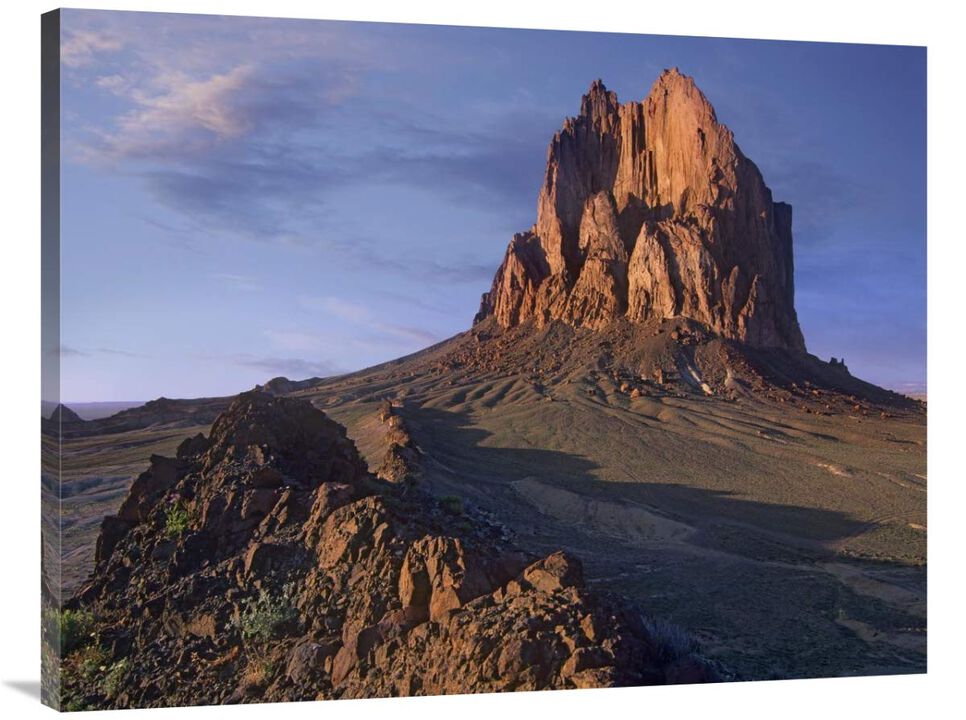 Shiprock, the basalt core of an extinct volcano, New Mexico-Canvas Art-40x30