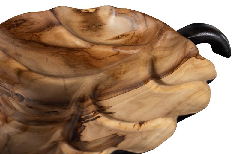 Leaf Bowl Black and Natural