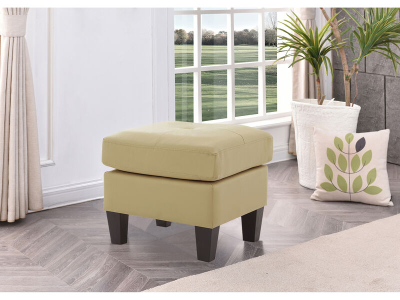 Newbury Faux Leather Upholstered Ottoman