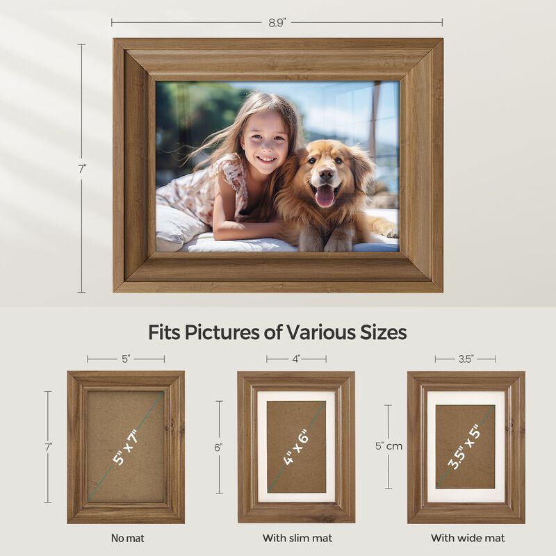 5x7 Wall Picture Frames for Elegant and Versatile Photo Display