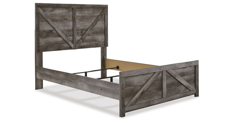 Full Crossbuck Panel Bed