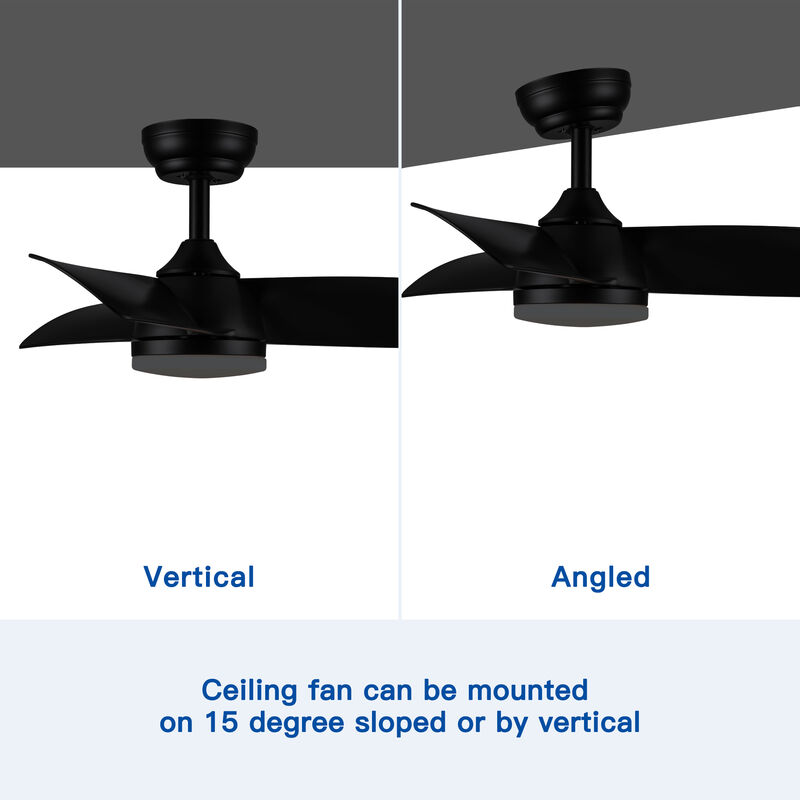 28 In Intergrated LED Ceiling Fan Lighting with ABS Blade