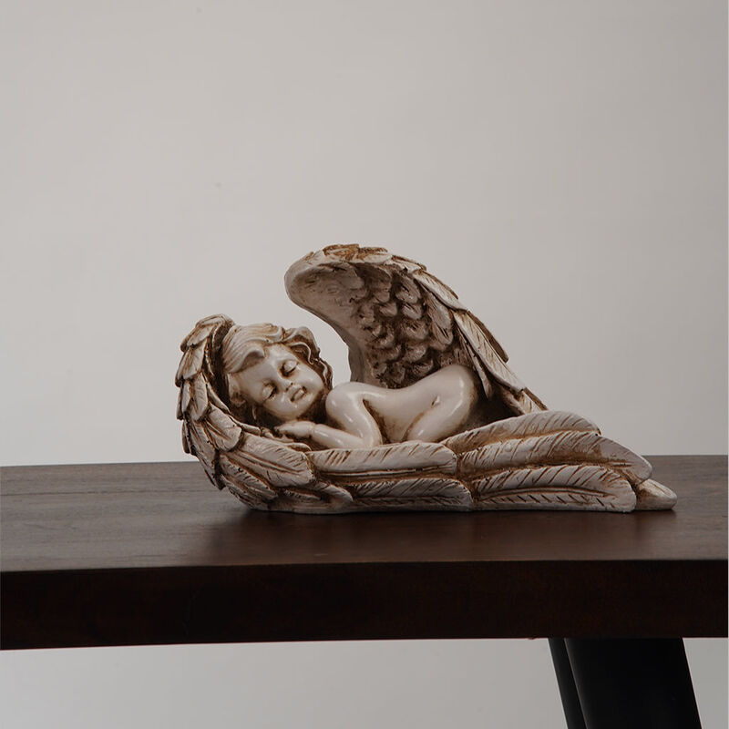Handmade Eco-Friendly Vintage Resin Antique White Sculpture 11"x6"x5" From BBH Homes