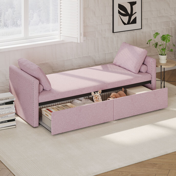 Merax Modern Upholstered Chaise Lounge Chair
