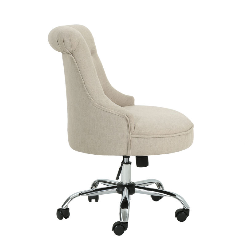 Sleek and Supportive Contemporary Office Chair with Diamond Stitching