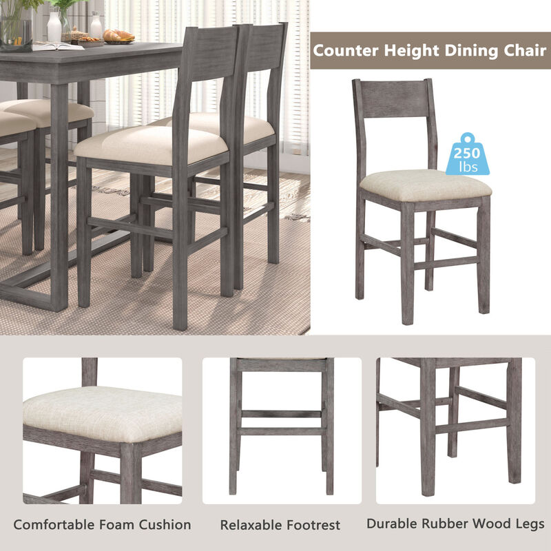 5-Piece Farmhouse Dining Set for Small Spaces
