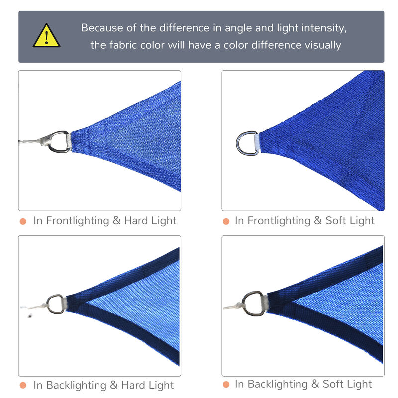 Sun Shade Sail Triangle /Rectangle/ Square Outdoor Patio Canopy UV Top Shelter