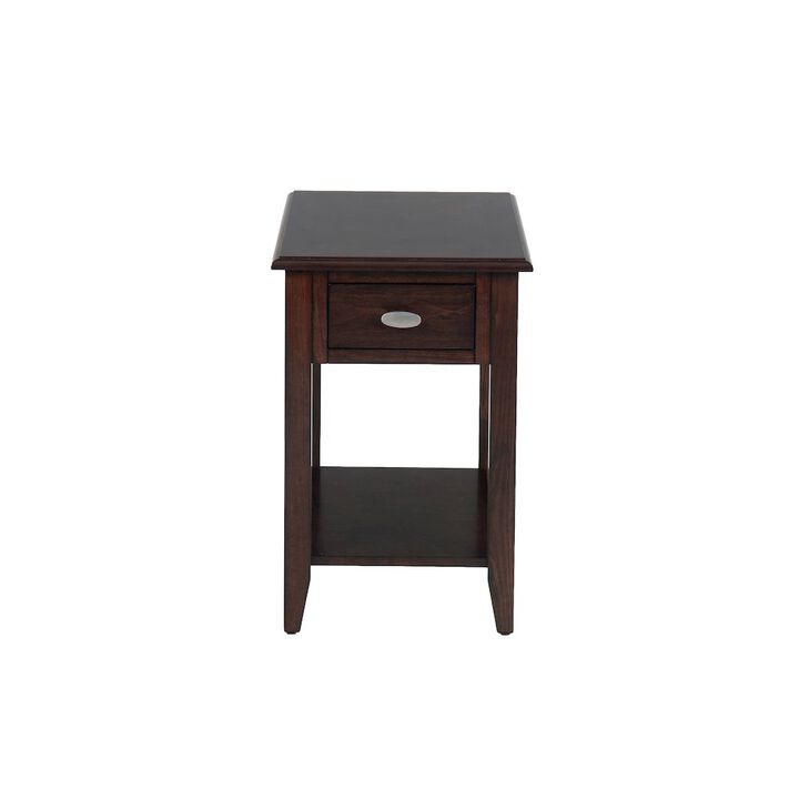 Jofran Merlot Warm Contemporary Chairside Table