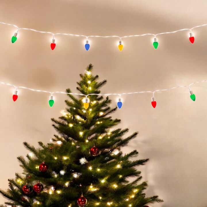 LED Lighted Strand With Classic Bulb Design (Set of 6 Strands)