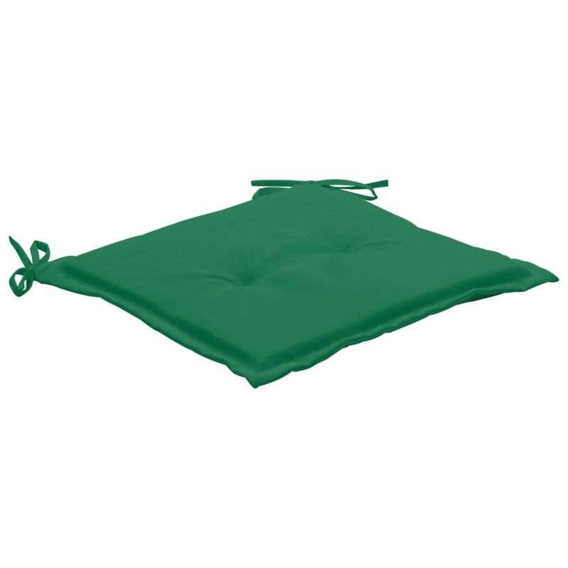 vidaXL Garden Chair Cushions 4 pcs Green 15.7"x15.7"x1.2"
