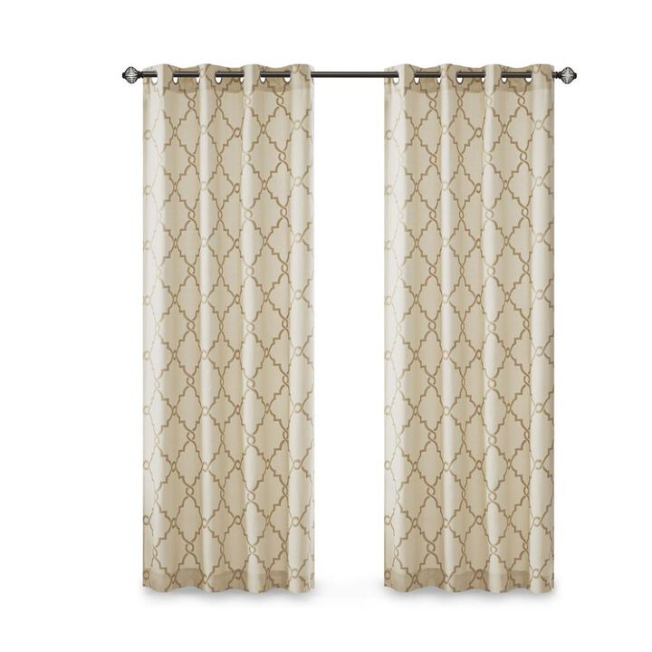 Madison Park 68% Polyester 29% Cotton 3% Rayon Fretwork Printed Panel,MP40-3599
