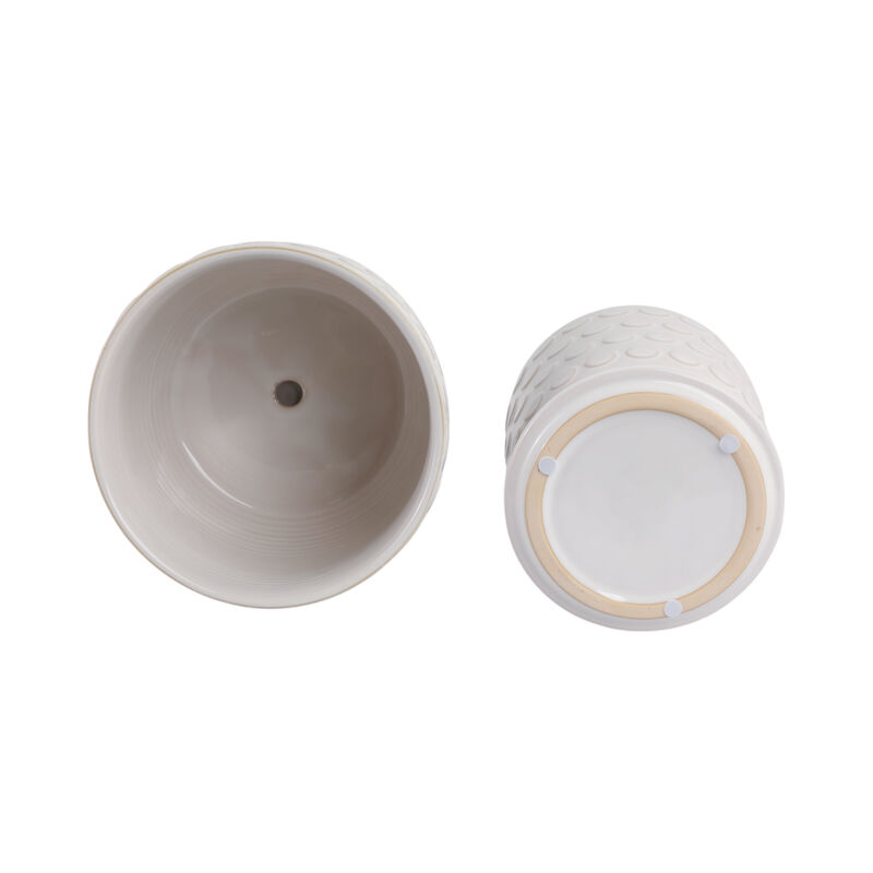 Bubbles Planter with Saucer