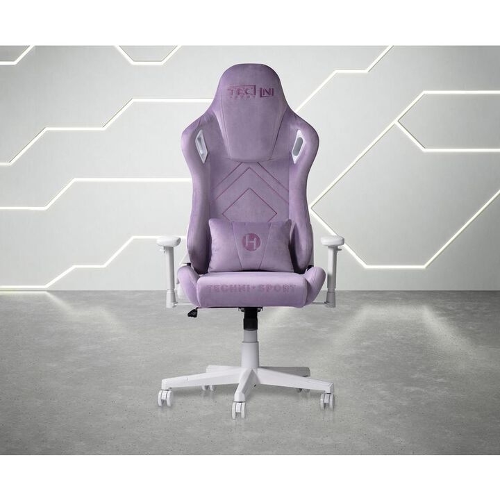 Techni Sport Velvet Gaming Chair -Purple