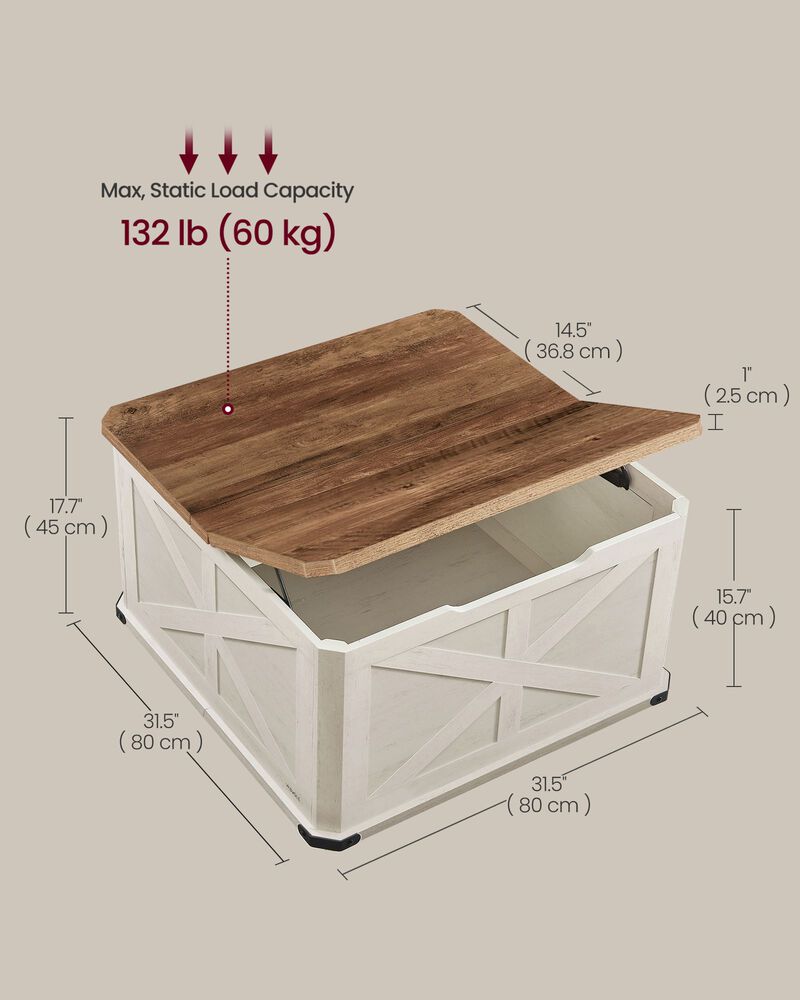 Farmhouse Coffee Table with Storage