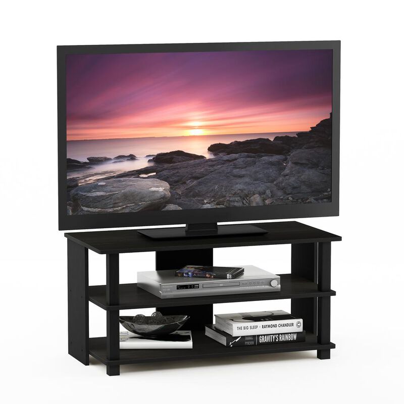 Sully 3-Tier TV Stand for TV  up to 40, Espresso/Black, 17076EX/BK