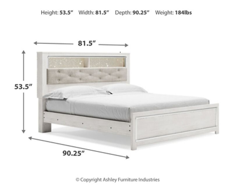 Altyra King Panel Bookcase Bed
