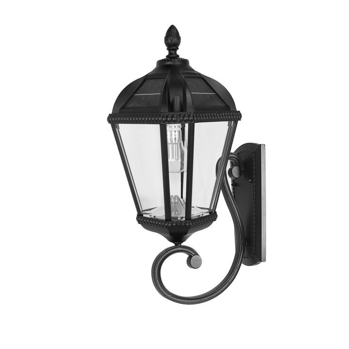 Royal Bulb Solar Light - w/GS Solar Light Bulb - Wall Mount - Black
