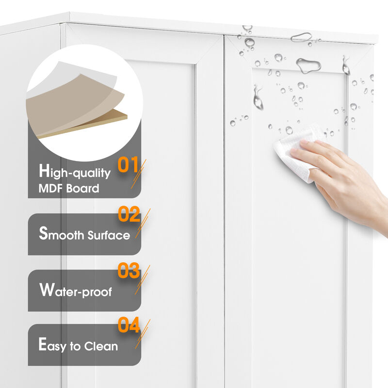 Merax Bathroom Storage Cabinet with 2 Doors