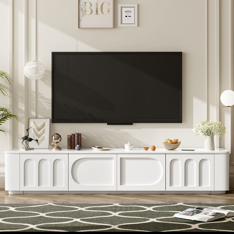 Merax Modern Media Console Cabinet  TV Stand