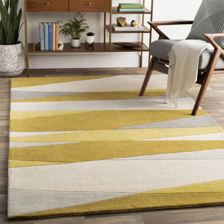 Forum FM-7203 2' x 3' Yellow Rug