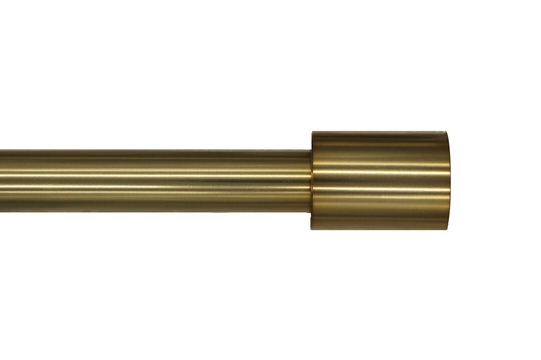 Linen Avenue Cylinder Double Window Curtain Rod Set